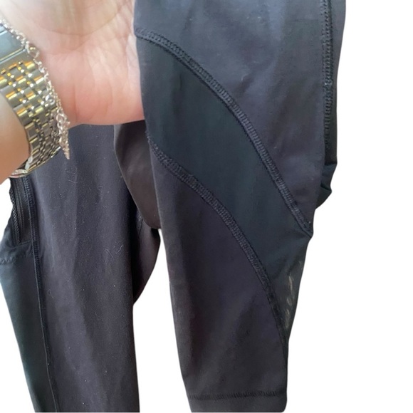 Lululemon Inspire Tight II Leggings Black Zippers Front Mesh Detail SZ: 6 - Picture 7 of 11